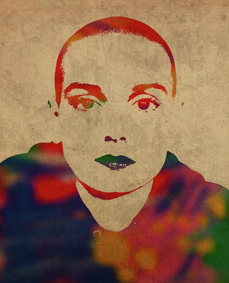 Sinead Oconnor Watercolor Portrait Mixed Media By Design Turnpike Fine Art America