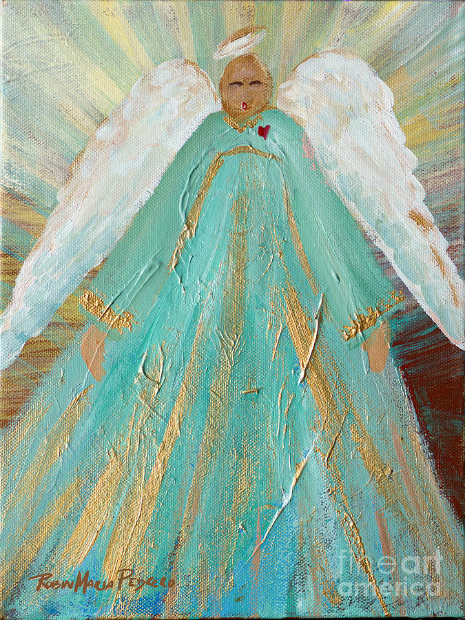Sing Your Heart Out Angel Painting by Robin Pedrero
