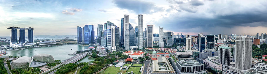 Singapore Cityscape Photograph by Chris Cousins