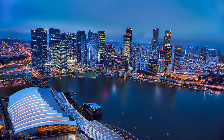 Singapore Cityscape Photograph by Gen Vagula - Fine Art America