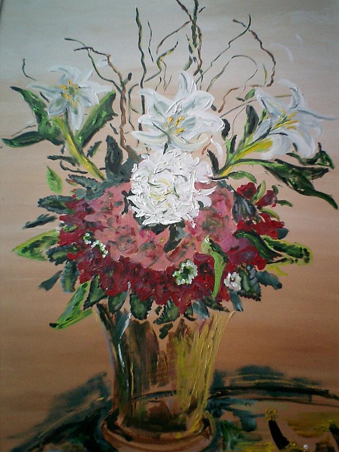 Still Life Painting - Singapore Flowers by Christopher Green Still Life Painting - Singapore Flowers by Christopher Green