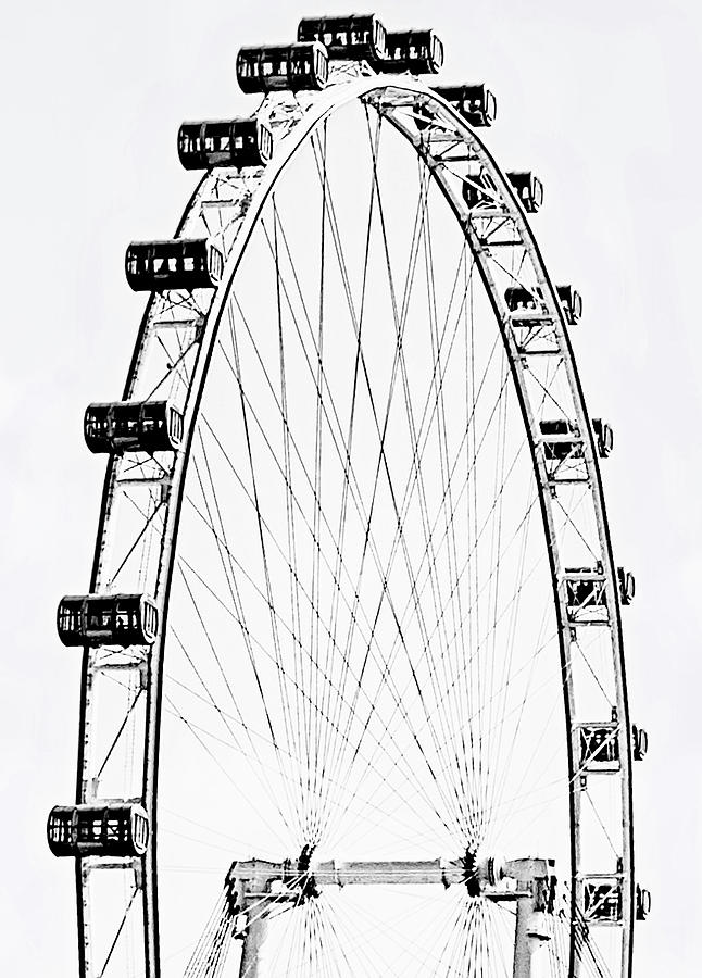 Singapore flyer tallest wheel in the world icon in outline style isolated  on white background  CanStock