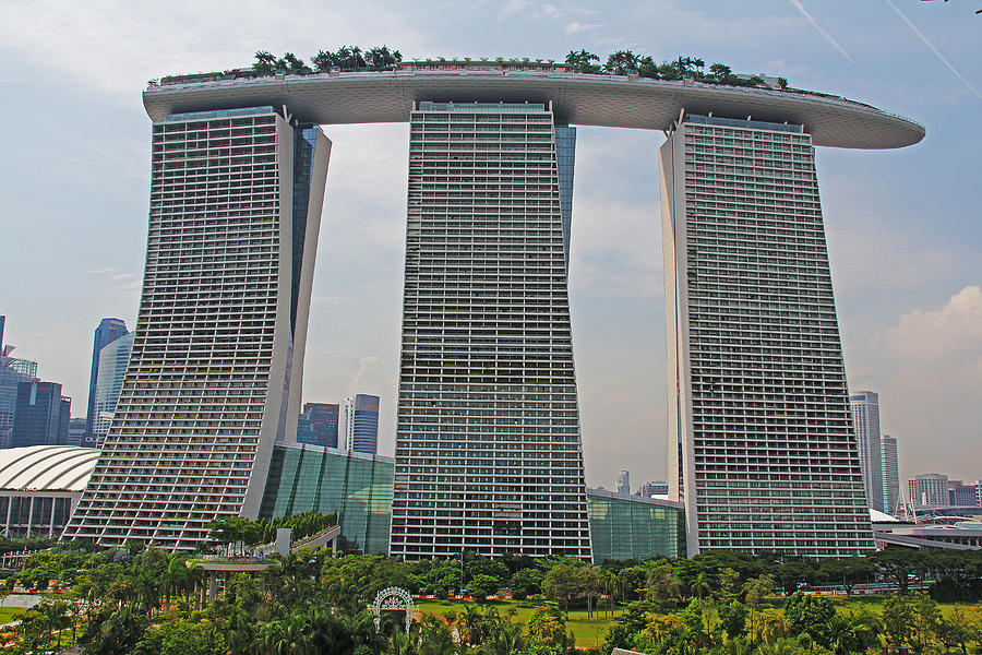 Singapore, Singapore - Marina Bay Sands Hotel 2 Photograph by Richard Krebs