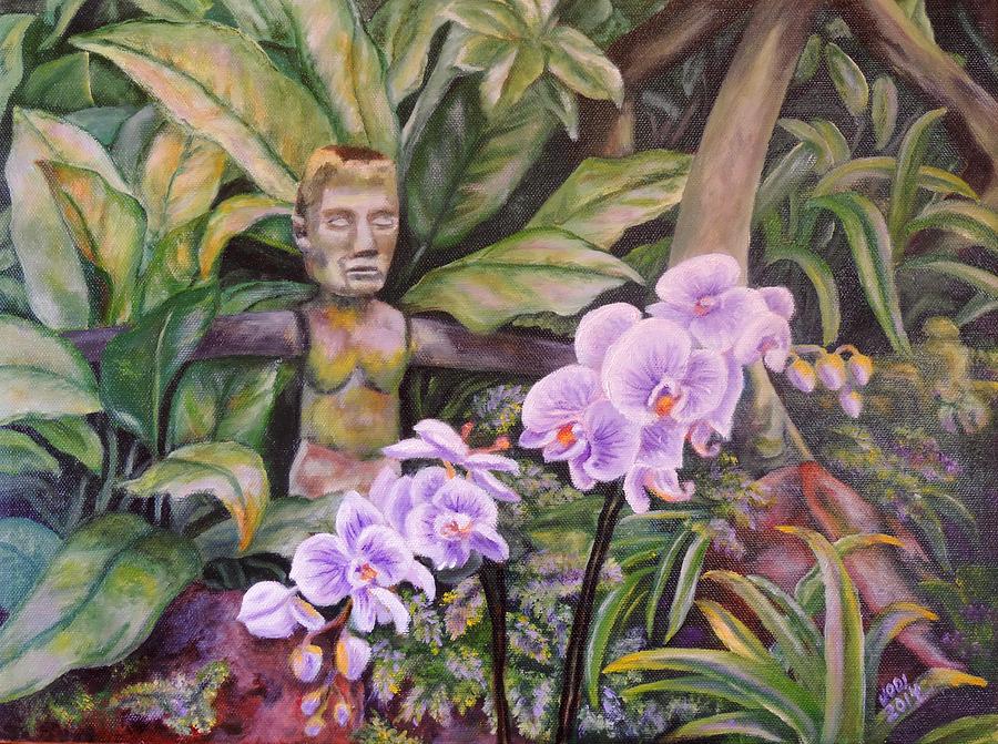 Singapore Orchid Garden Painting by Jodi Higgins