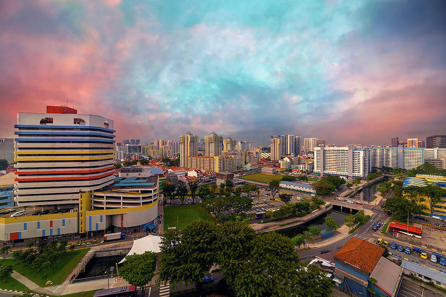 Singapore Rochor Commercial and Residential Mixed Area Photograph by David Gn