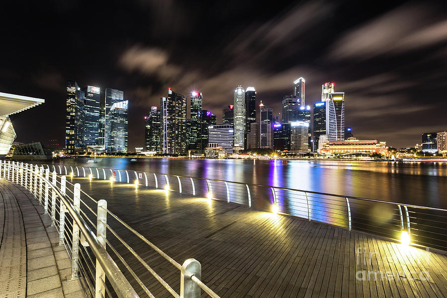 Singapore waterfront Photograph by Didier Marti