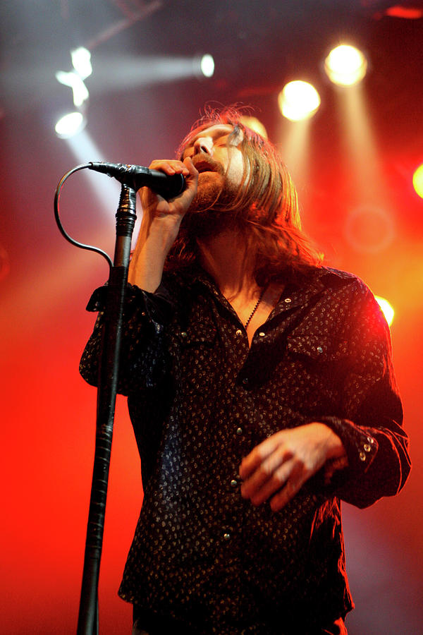 Live Music Photograph - Singer Chris Robinson of The Black Crowes performs with The Blac by Anna Webber