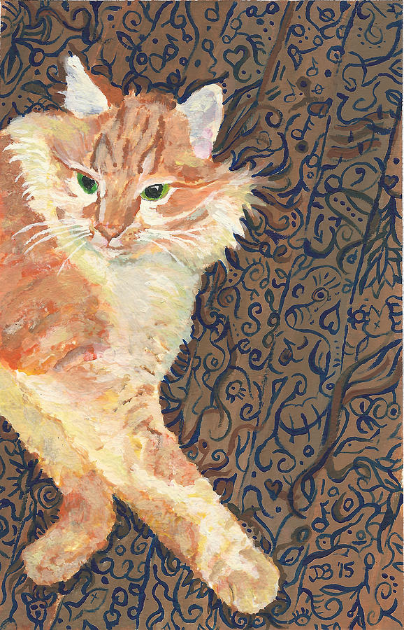 Singer The Cat Painting