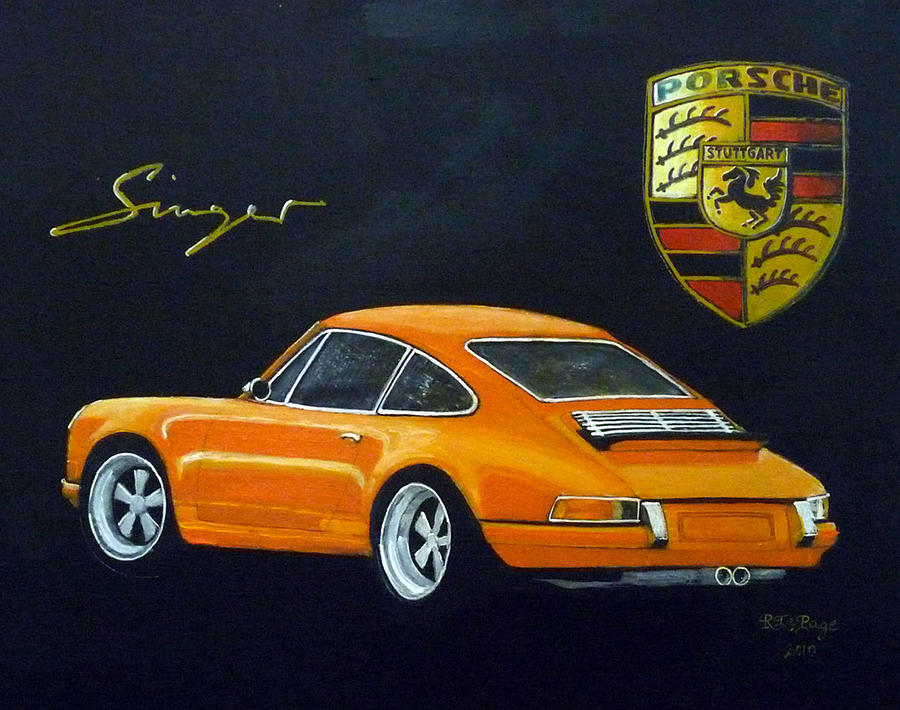 Singer Porsche Painting by Richard Le Page