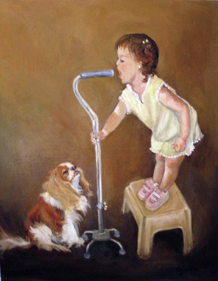 Singin in the Cane part two Painting by Donna Tucker