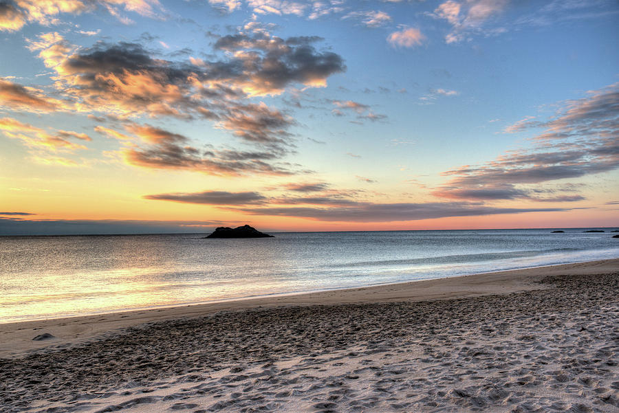 Beach Photograph - Singing Beach Manchester MA Sunrise Island by Toby McGuire