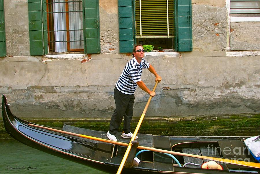 Singing Gondolier -Venice Photograph by Italian Art