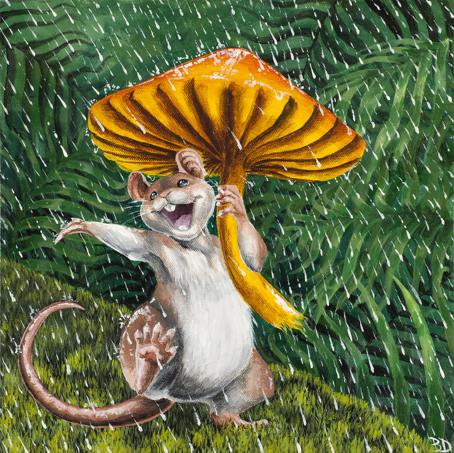 Singing in the Rain Painting by Beth Davies