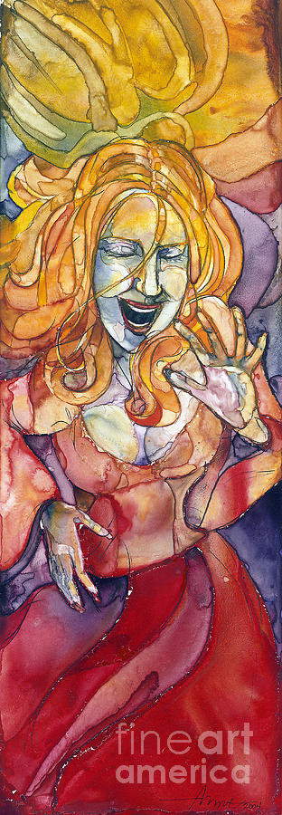 Singing Lady Pop Painting by Amy Stielstra
