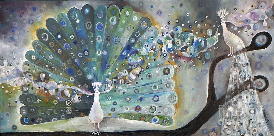 Singing Peacock Painting by Manami Lingerfelt