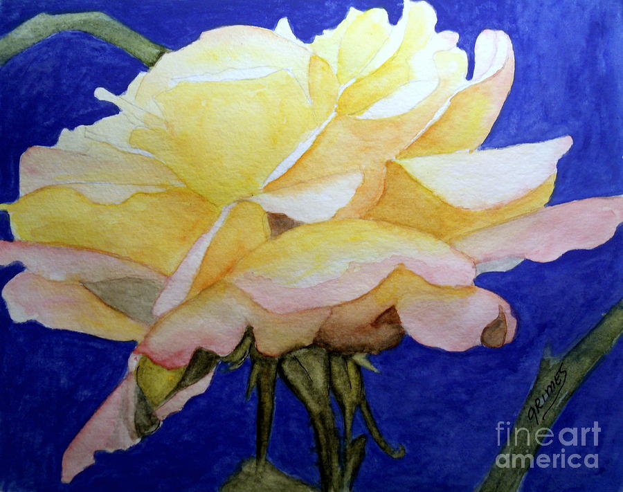 Single Bloom of Glory Painting by Carol Grimes