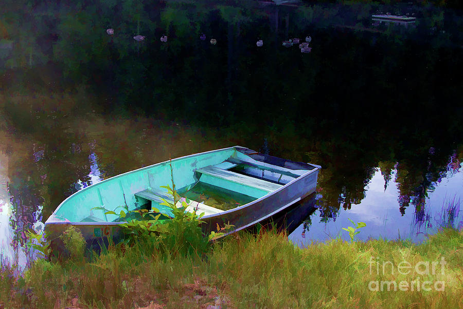 Single Boat Pond  Photograph by Chuck Kuhn