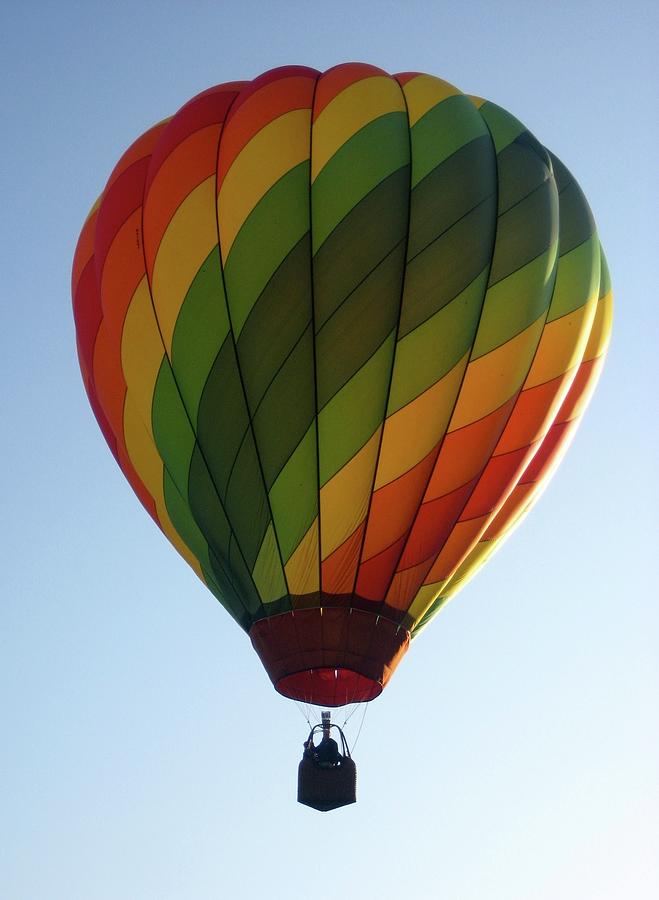 Hot Air Balloon Photograph - Single Flyer by Nicki Clark