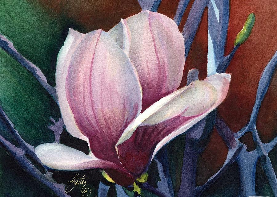 Single Magnolia 2 Painting by Daniela Easter