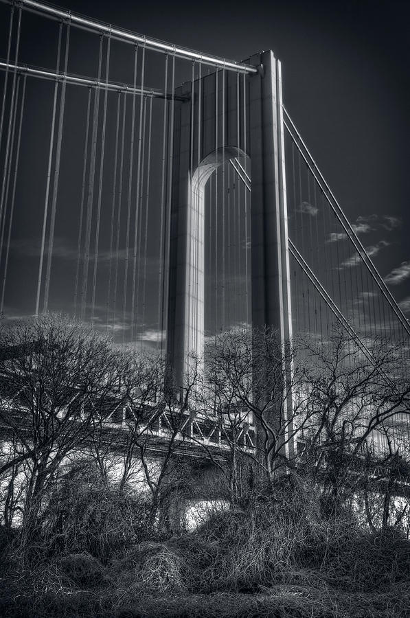 Black And White Photograph - Single Tower by Mike Deutsch