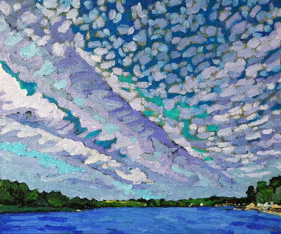 Singleton Altocumulus Morning Painting by Phil Chadwick