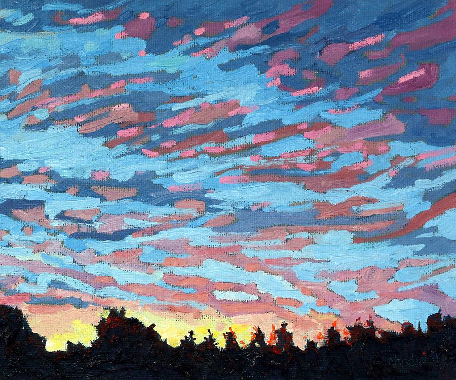 Singleton Sunday Sunrise Painting by Phil Chadwick