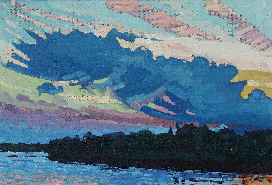 Singleton Sunset Convection Painting by Phil Chadwick