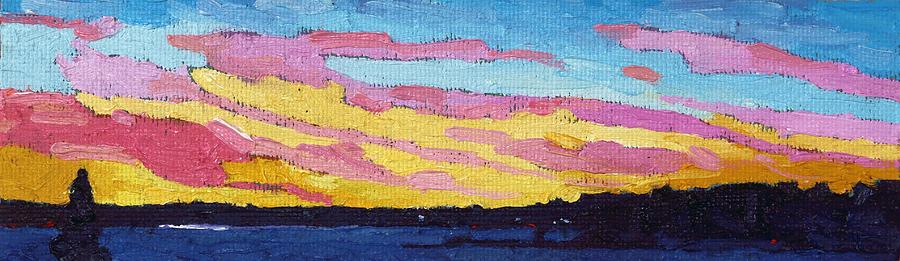 Singleton Sunset Shades Painting by Phil Chadwick
