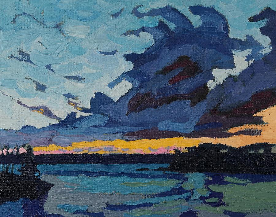 Singleton Sunset Stratocumulus Painting by Phil Chadwick