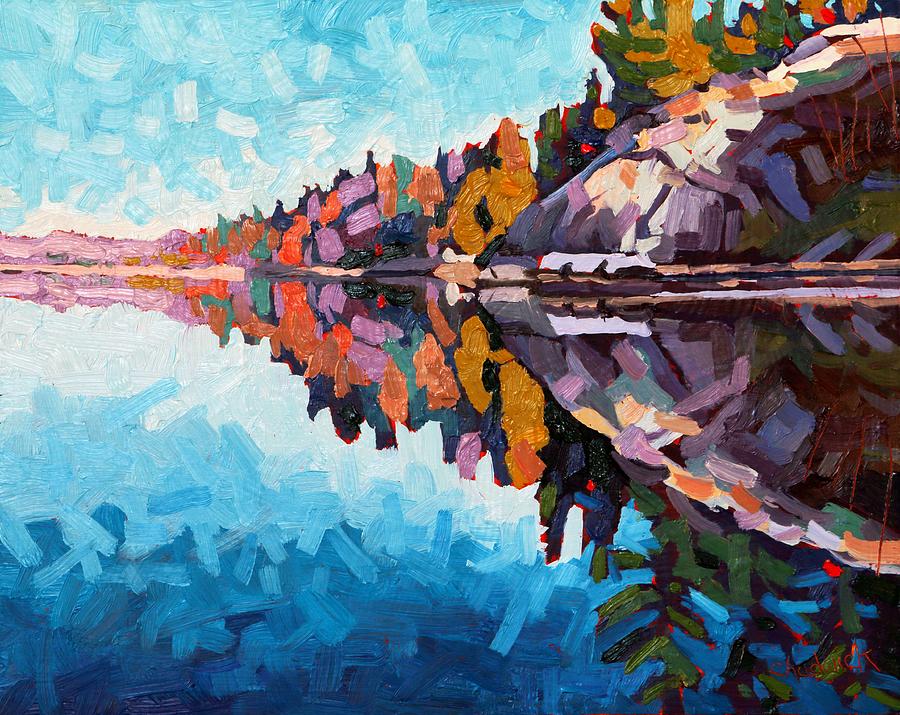 Fall Painting - Singleton Watermark by Phil Chadwick
