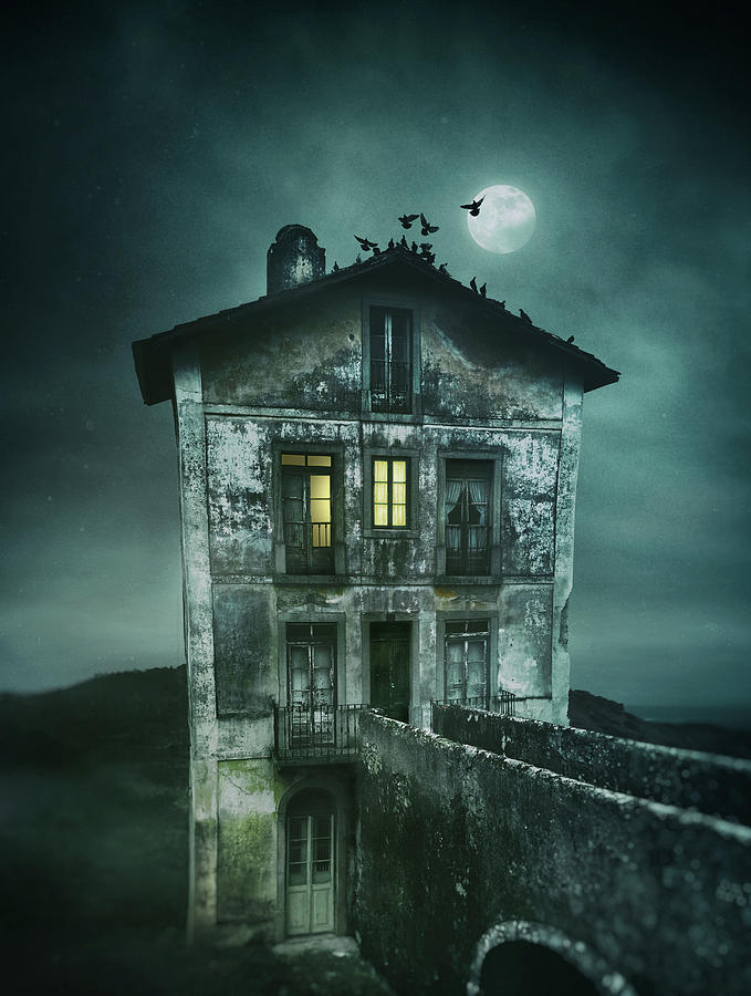 Sinister Old House Photograph by Carlos Caetano