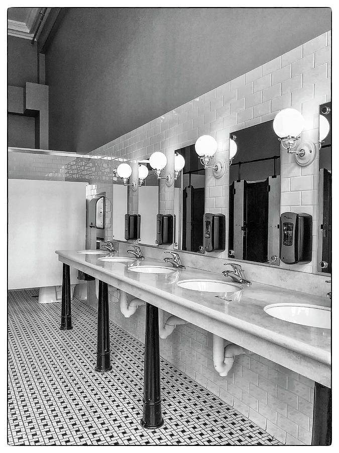 Sink Lineup BW Photograph by Ginger Stein