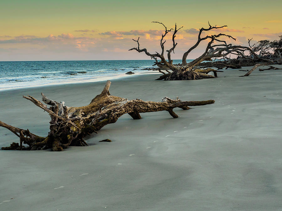 Sunset Photograph - Sunset on Jekyll Island by Louis Dallara