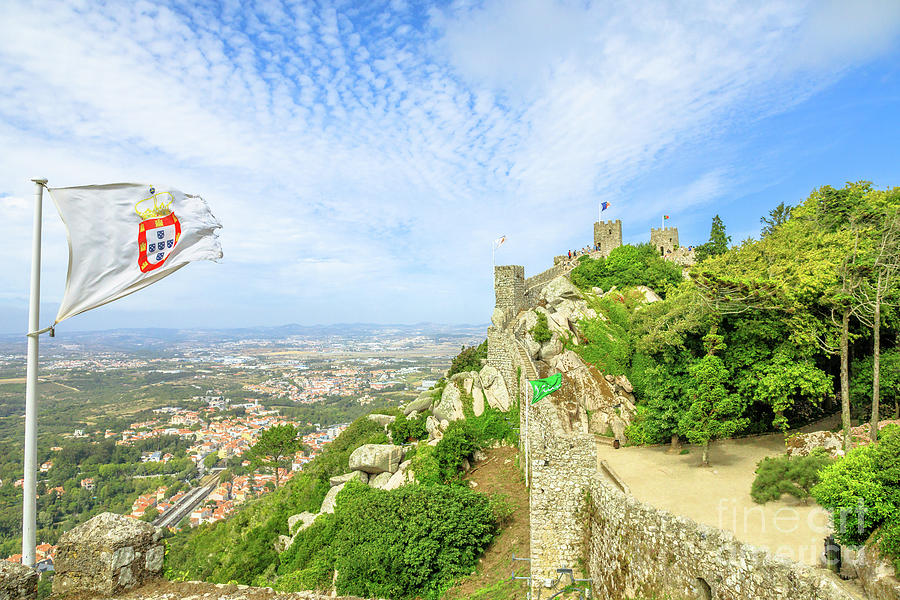 Sintra Castle aerial Photograph by Benny Marty