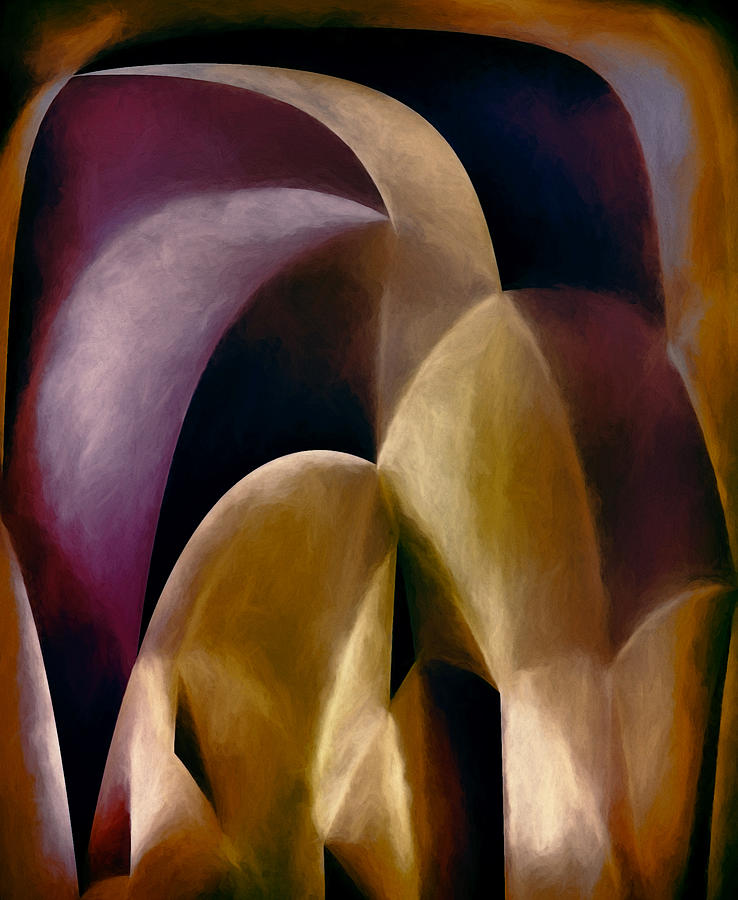 Abstract Painting - Sinuosity Three by John K Woodruff