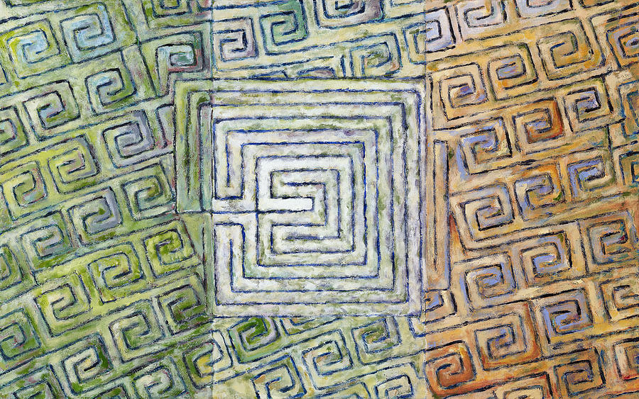 Green Painting - Siochain by Pegeen Shean Green Painting - Siochain by Pegeen Shean