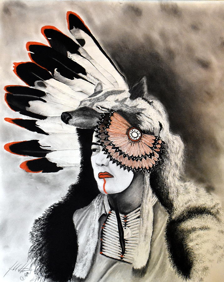 Sioux Brave Mixed Media by John Huntsman