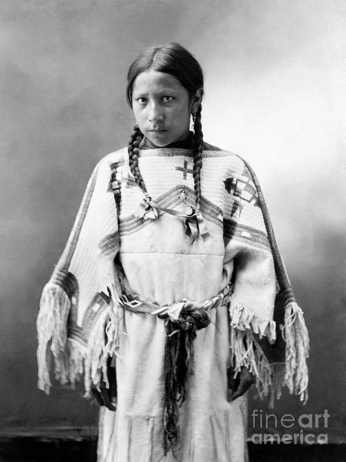 Anderson Photograph - SIOUX GIRL, c1900 by Granger