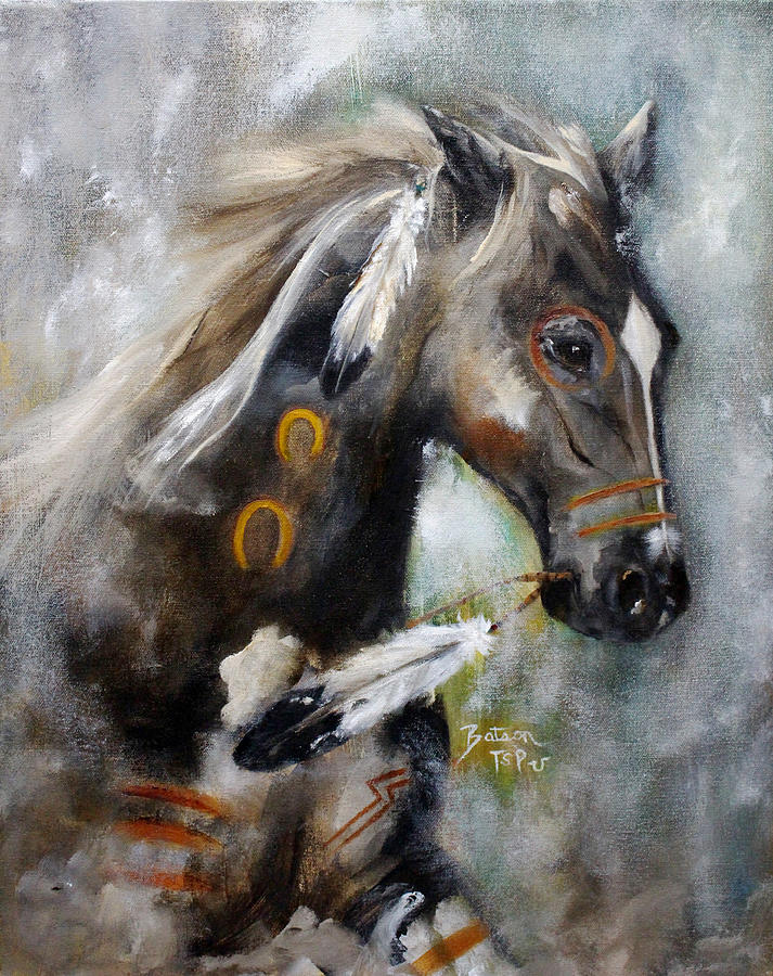 Sioux War Pony Painting by Barbie Batson