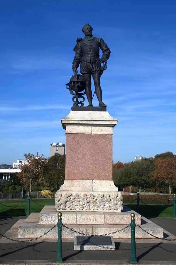 Sir Francis Drake Statue Photograph by Chris Day