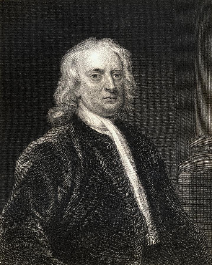 Isaac Newton, Portrait, Man, Celebrity, Famous, Line Art, Male,  Mathematician, Person, Scientist, png | PNGEgg