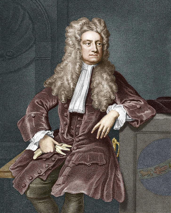 Portrait Photograph - Sir Isaac Newton, British Physicist by Sheila Terry