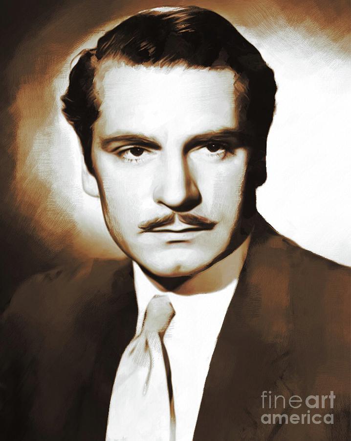 Hollywood Painting - Sir Laurence Olivier, Actor by Esoterica Art Agency