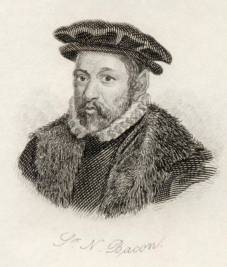 Sir Nicholas Bacon 1510 - 1579. English Drawing by Vintage Design Pics ...