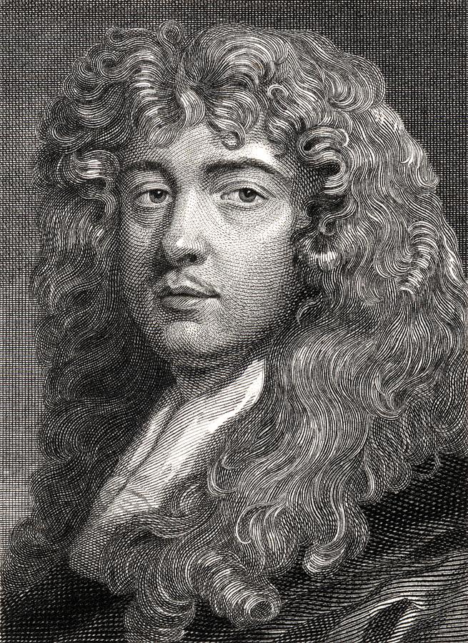 Black And White Drawing - Sir Peter Lely, 1618-1680. Dutch by Vintage Design Pics