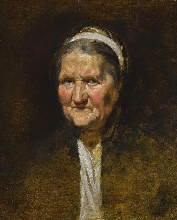 Sir Peter Paul Rubens SIEGEN 1577 - 1640 STUDY OF AN OLD WOMAN Painting ...