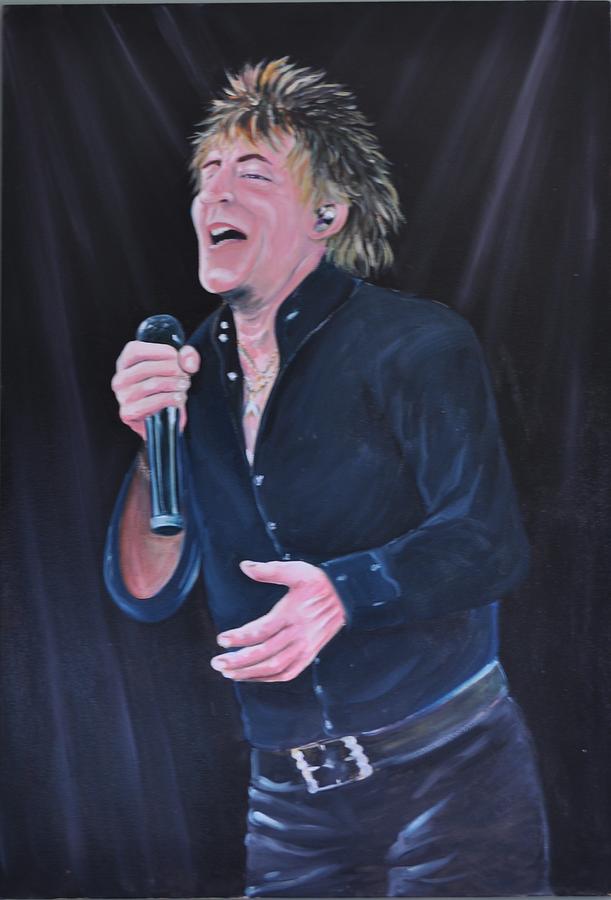 Sir Rod Stewart Painting by Gordon Roy - Pixels