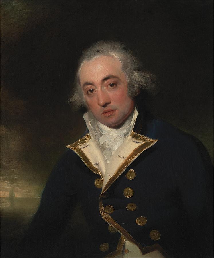 Sir Thomas Lawrence  Admiral John Markham Painting by Celestial Images