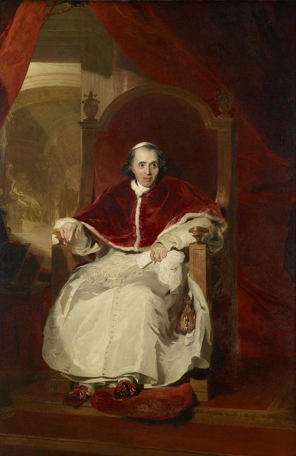 Sir Thomas Lawrence  Pope Pius VII 17421823 Painting by Celestial Images