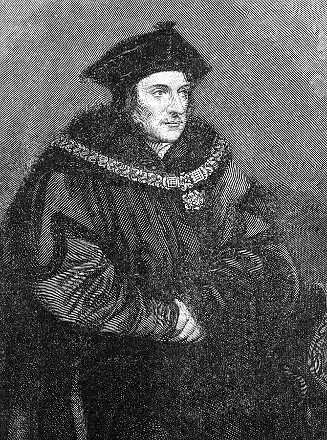 Sir Thomas More 1478 To 1535 English Drawing by Vintage Design Pics